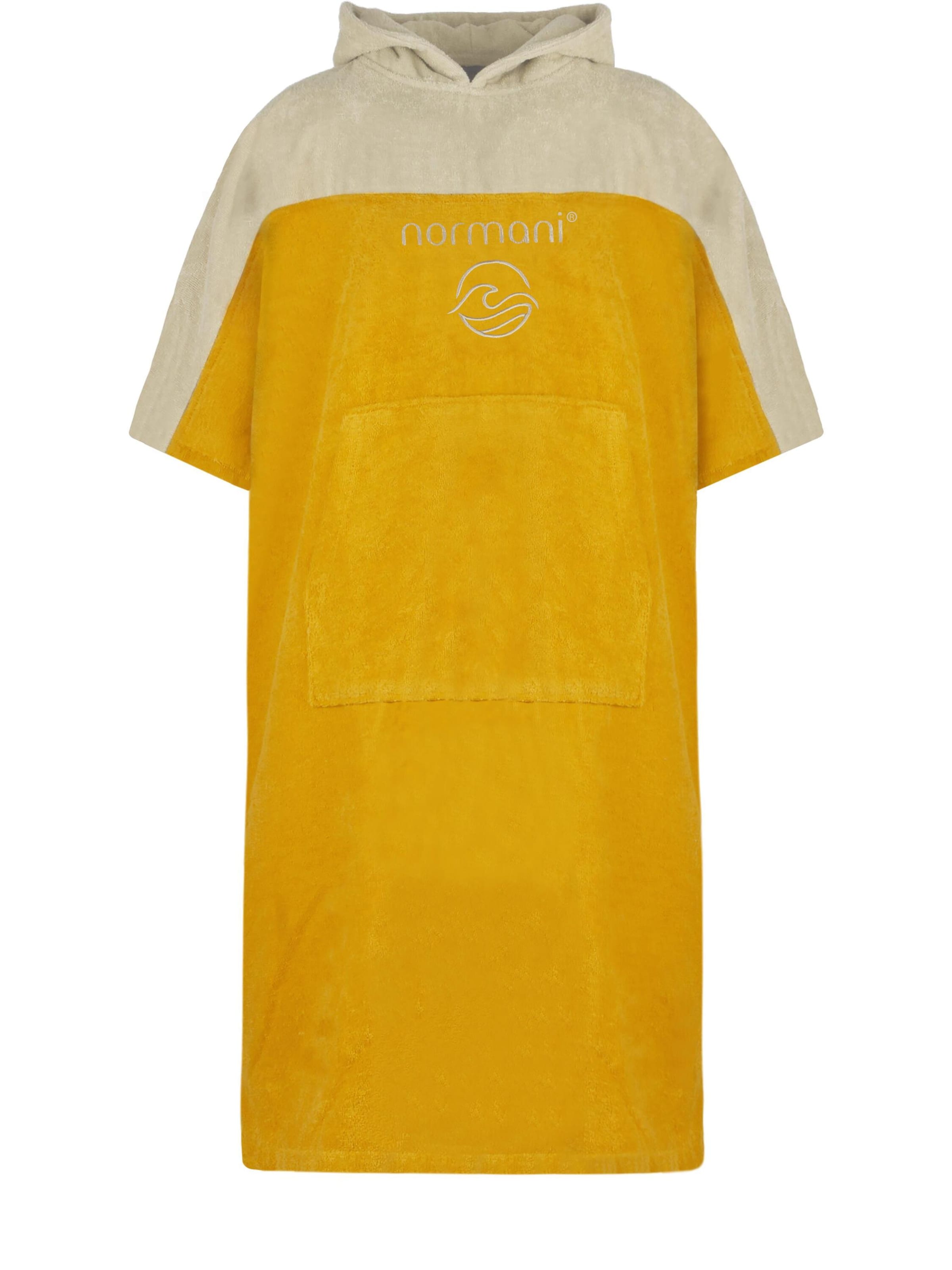 normani Surfer Poncho ' Kuta ' in beige / gelb, Produktansicht