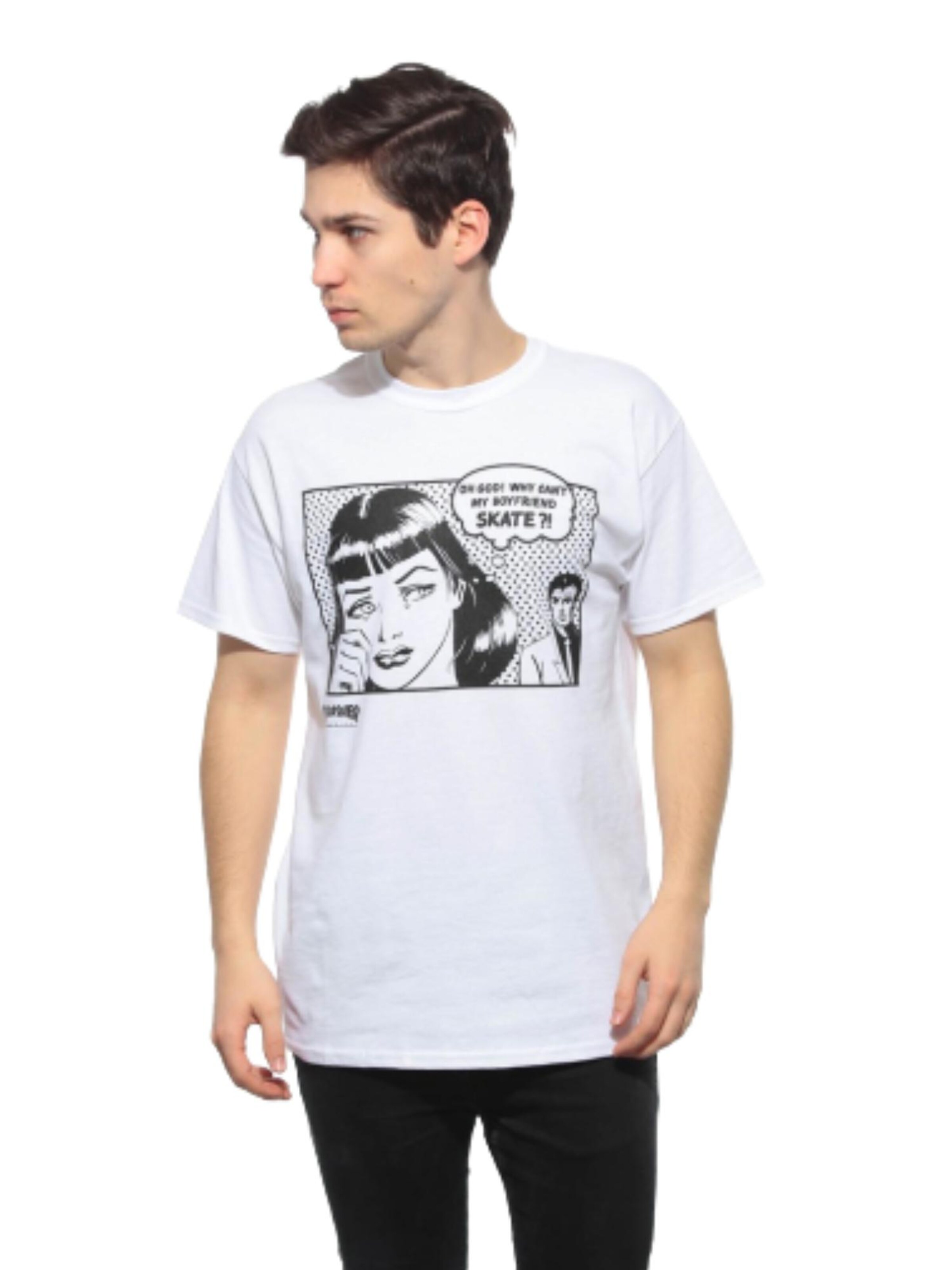 THRASHER Shirt 'BOYFRIEND'‌‌‌‌‌‌‌‌ in Weiß