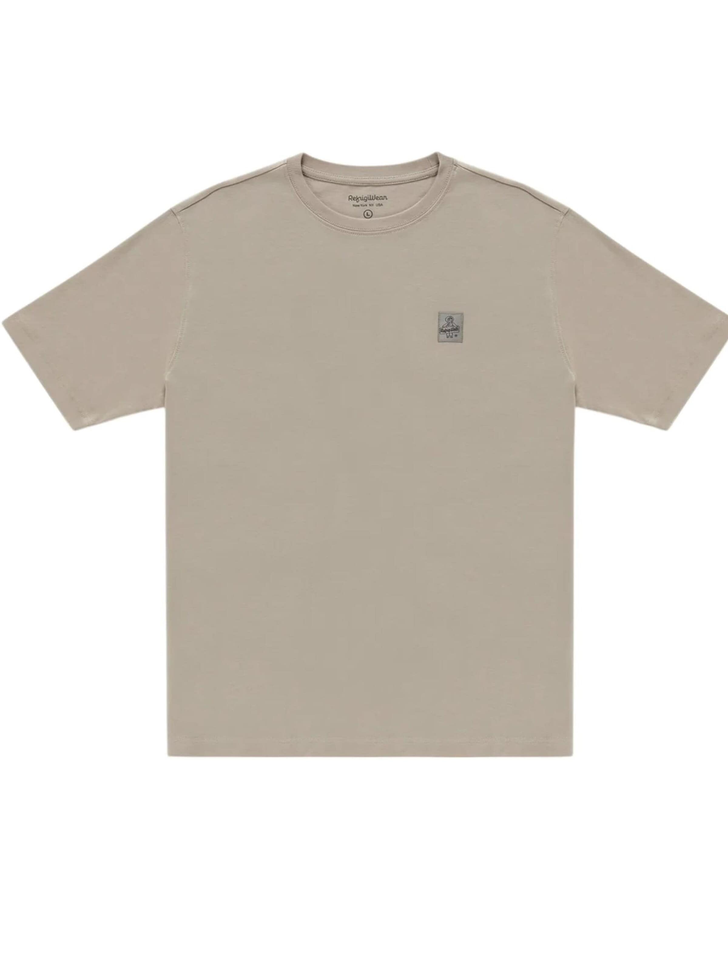T-Shirt 'CLASH T-SHIRT' Refrigiwear en beige : devant