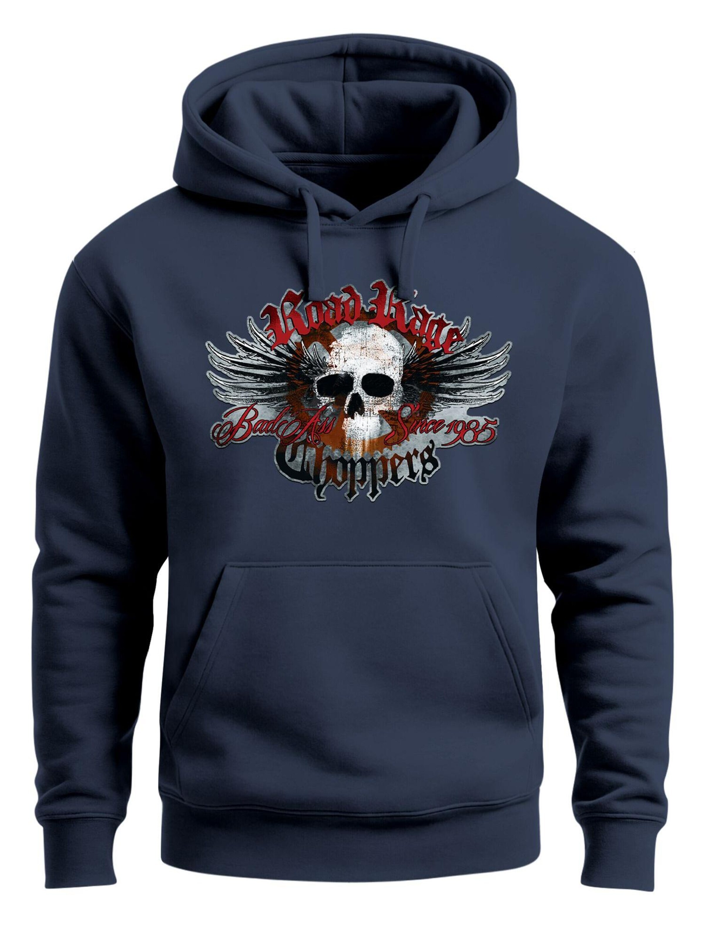 Neverless Sweatshirt 'Road Rage'‌‌‌‌‌‌‌‌‌ in Blau: Vorderseite