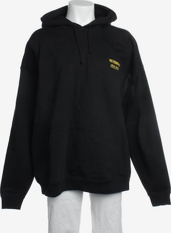 Vetements Sweatshirt & Zip-Up Hoodie in L in Black: front