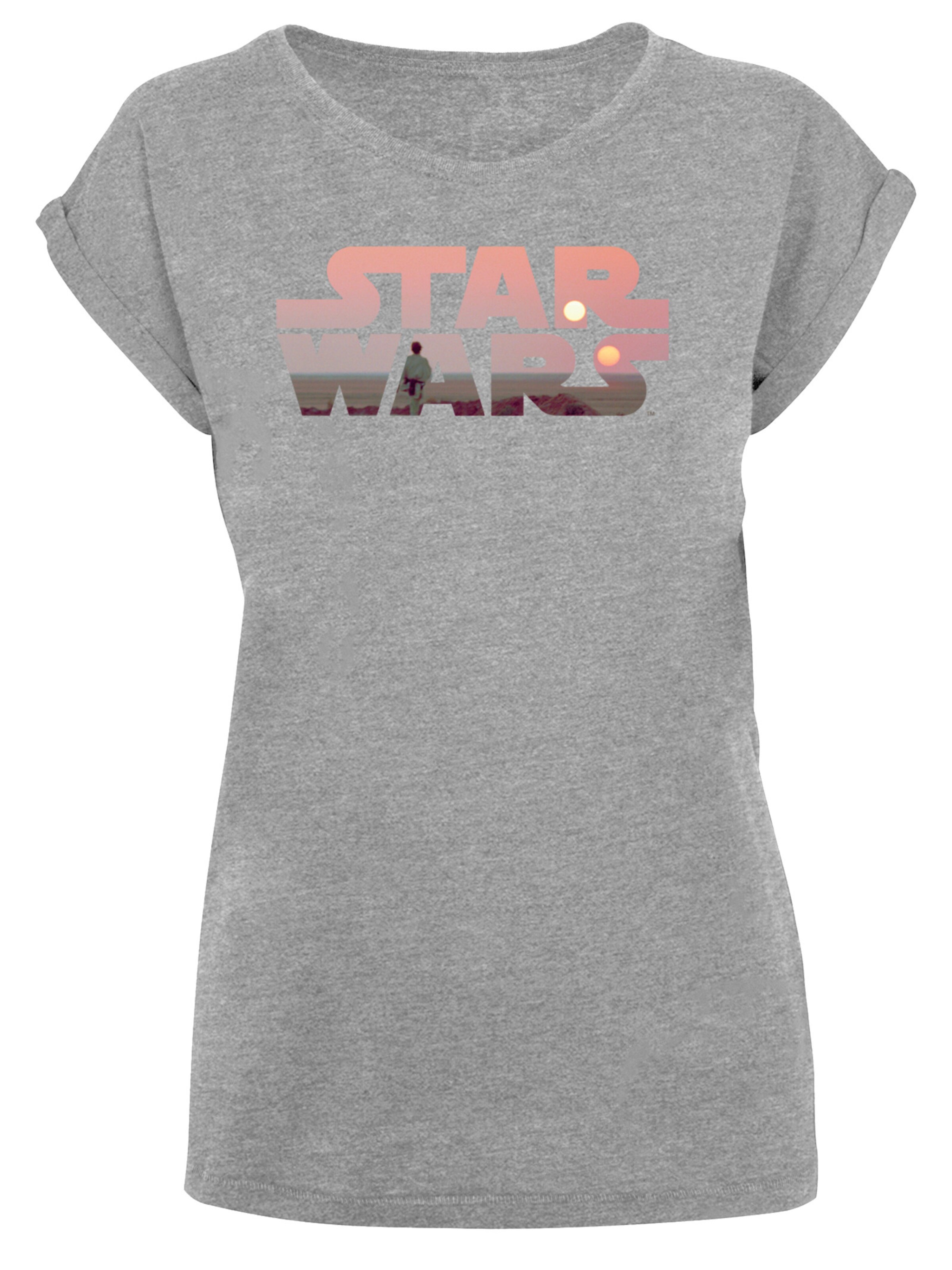 T-shirt 'Star Wars Tatooine' F4NT4STIC en gris : devant
