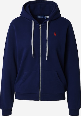 Polo Ralph Lauren Zip-Up Hoodie in Blue: front