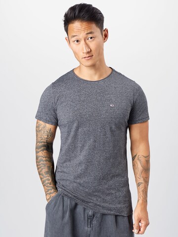 T-Shirt 'Jaspe' Tommy Jeans en gris : devant