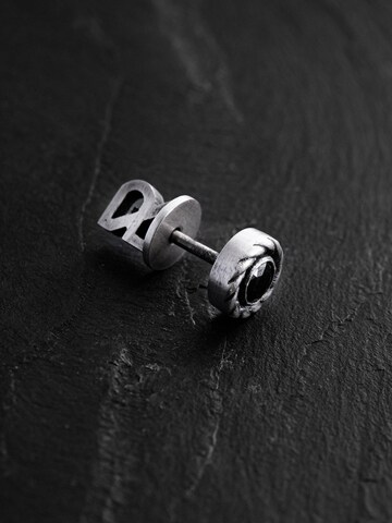 REYTEL Ohrring 'REEKS. BLACK STONE' in Silber