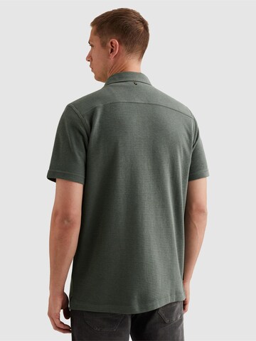 PME Legend Regular fit Overhemd 'Shirt with short sleeves in interlock jersey' in Groen