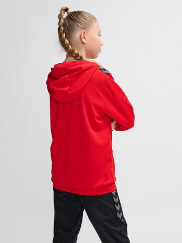 Hummel Athletic Zip-Up Hoodie in Red