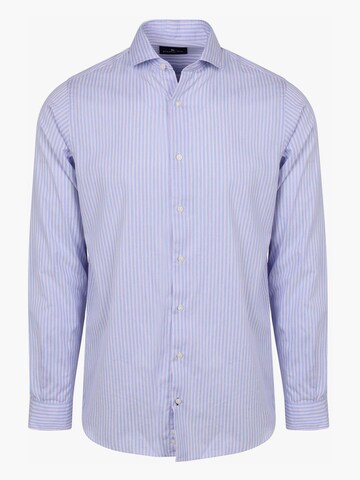 Coupe regular Chemise Steppin' out en bleu : devant