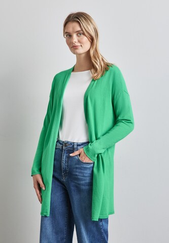 STREET ONE Langer Cardigan in Grün: Vorderseite
