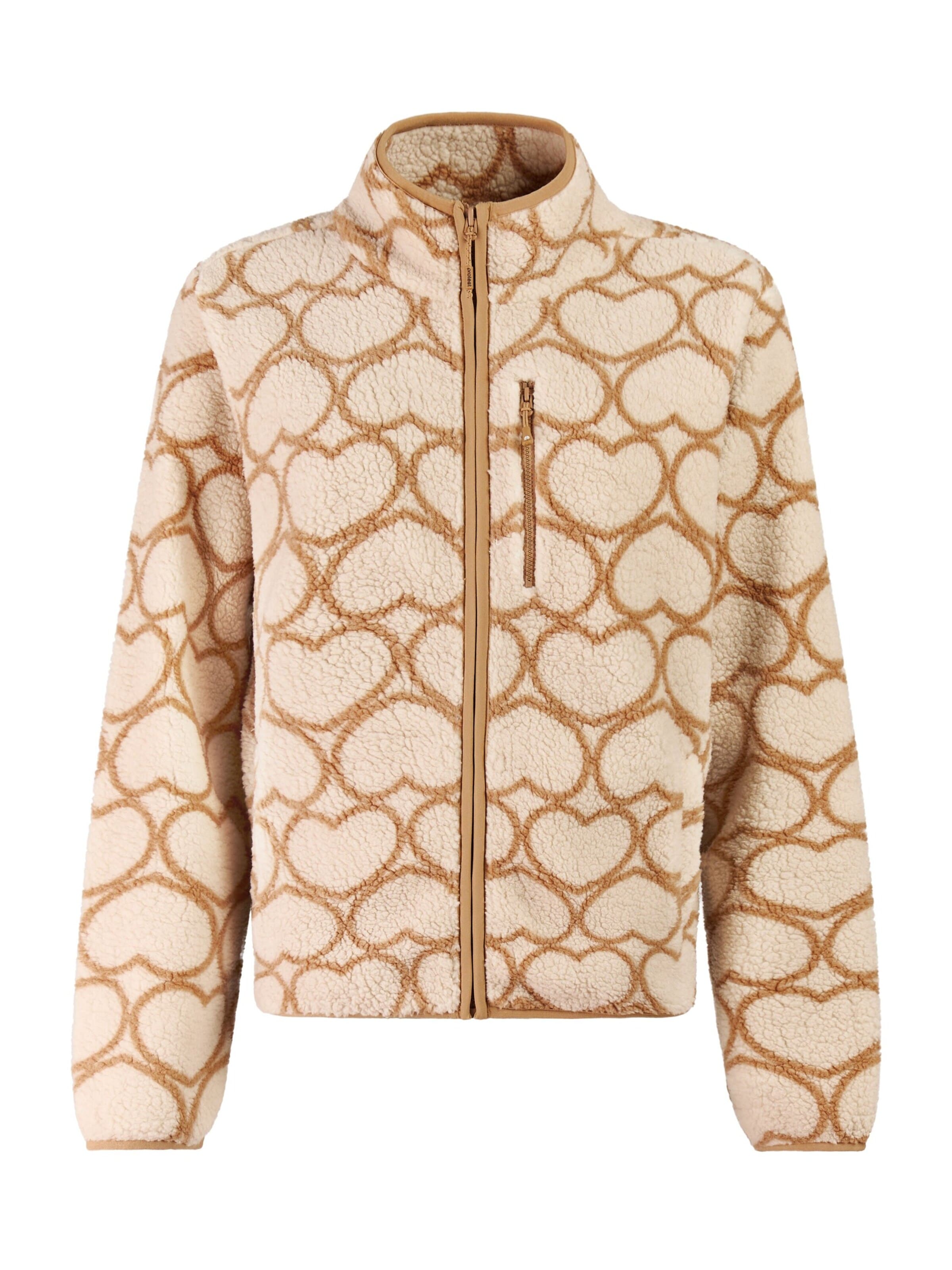 PROTEST Fleece jas 'PRTWiba' in Wit: voorkant