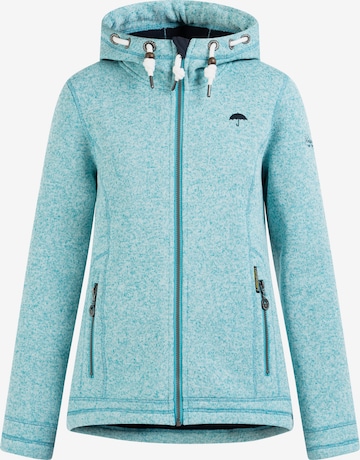 Schmuddelwedda Fleece jas in Blauw: voorkant