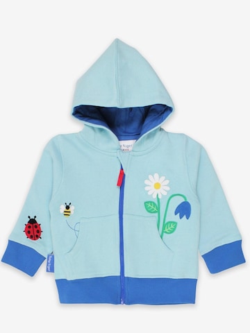 Toby Tiger Zip-Up Hoodie 'Marienkäfer' in Blue: front