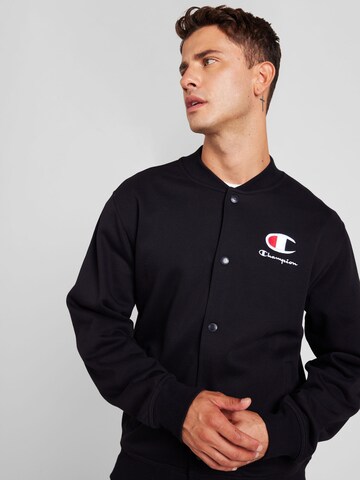 Champion Authentic Athletic Apparel - Casaco em moletão em preto