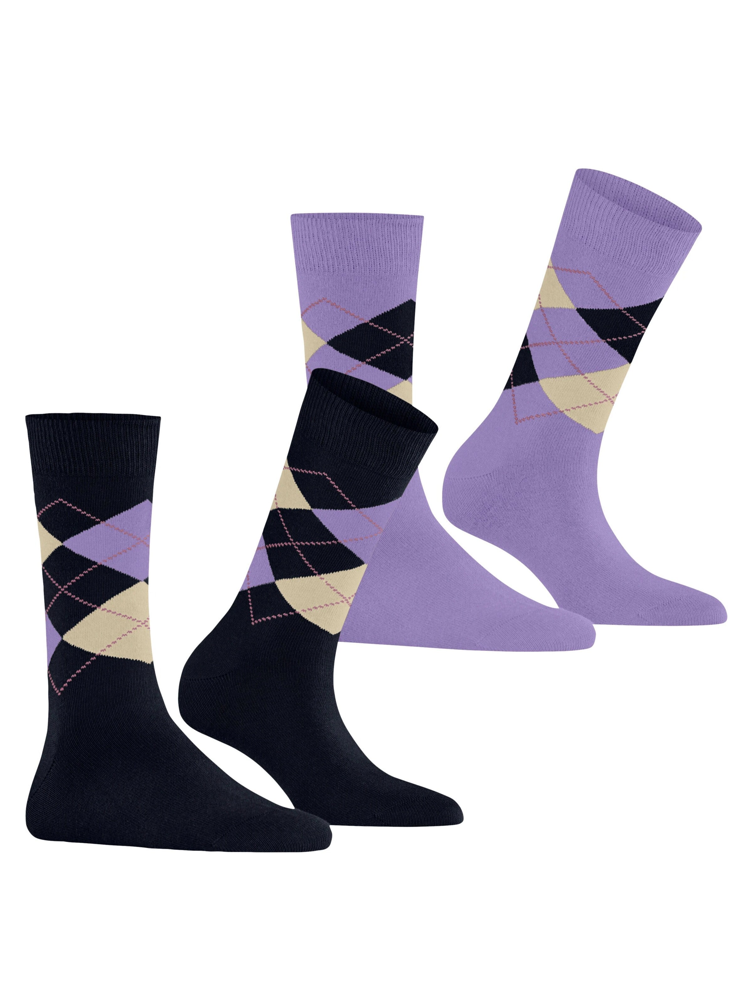 BURLINGTON Socken 'Everyday Argyle'‌‌‌‌ in Lila