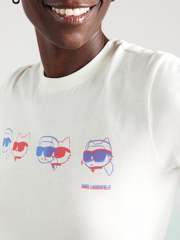 Karl Lagerfeld Μπλουζάκι 'IKON' σε μπεζ