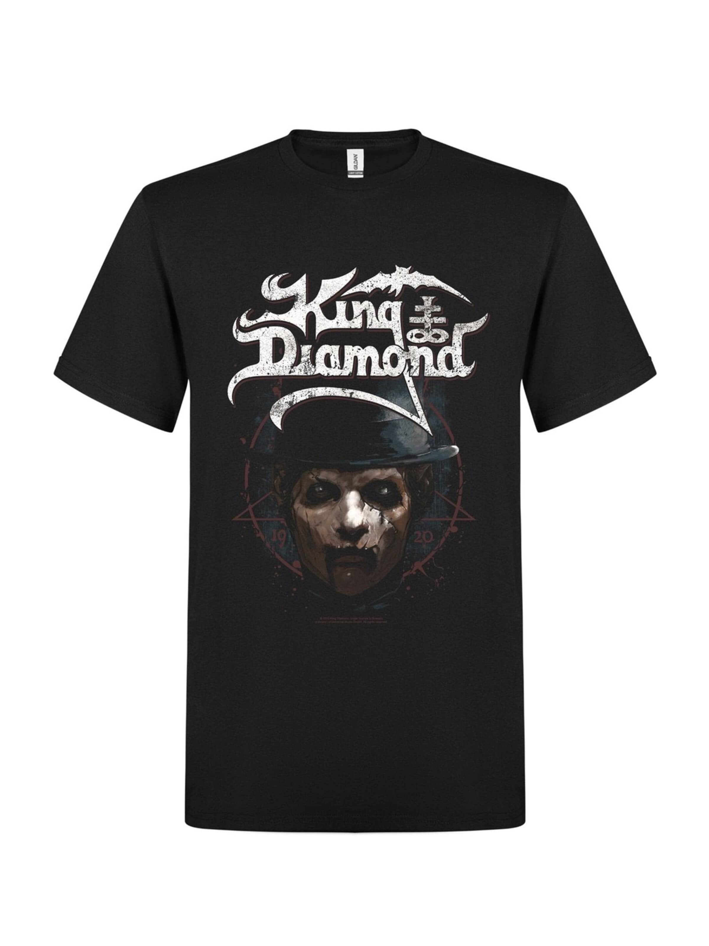 Rockshirts Koszulka 'King Diamond Faceless T-Shirt' w kolorze czarny: przód