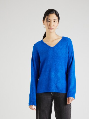 VERO MODA Trui 'LEFILE' in Blauw: voorkant