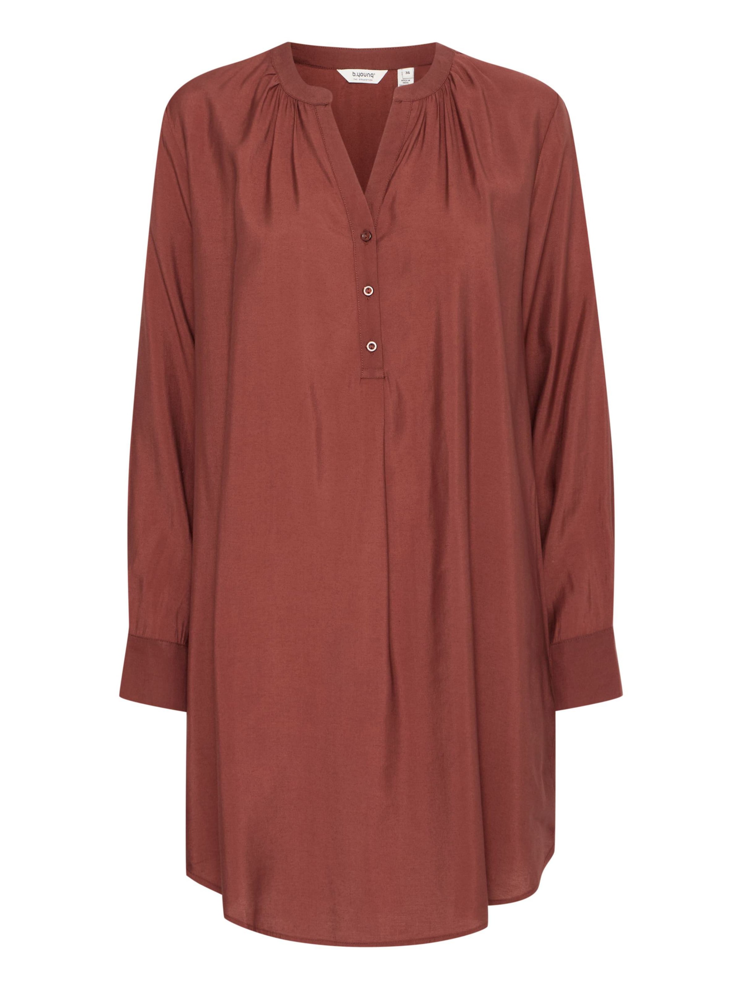 b.young Tunic 'Hilla' in Brown: front