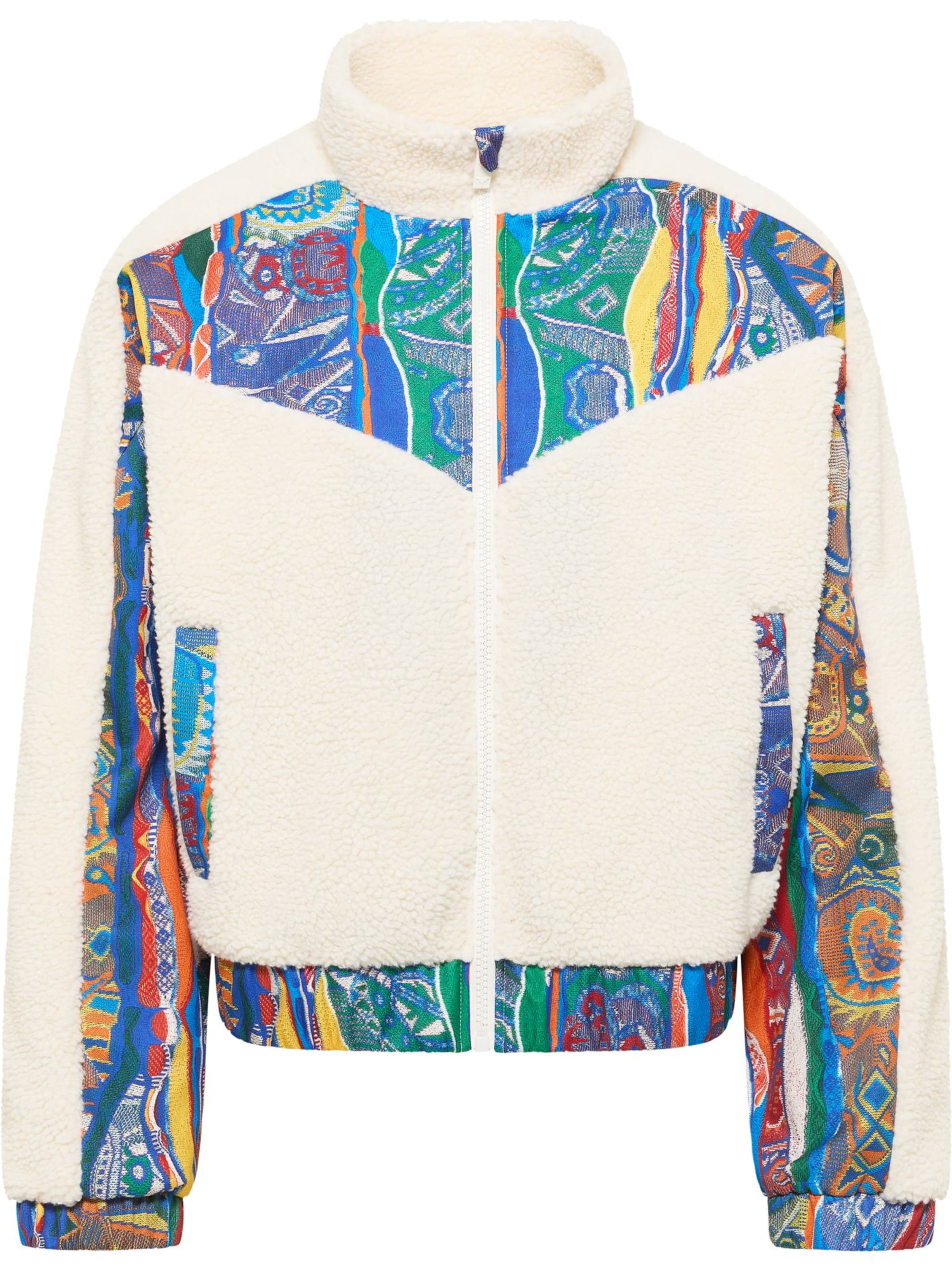 Veste en polaire 'Ezechiele' Carlo Colucci en blanc : devant