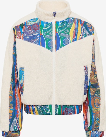 Carlo Colucci Fleece Jacket 'Ezechiele' in White: front
