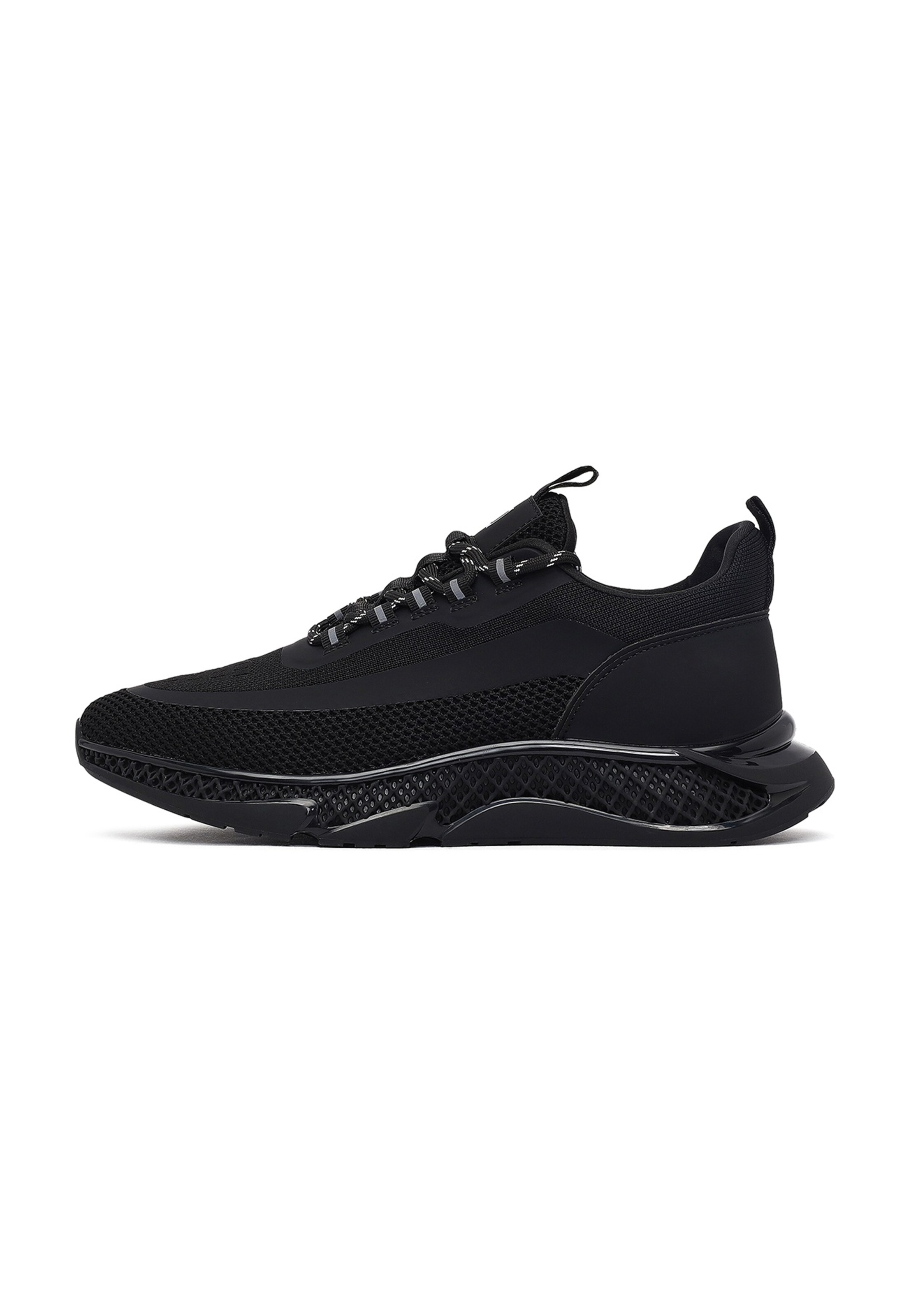 Sneaker bassa di Derimod in nero: frontale