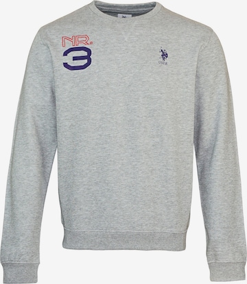 U.S. POLO ASSN. Sweatshirt in Grey: front