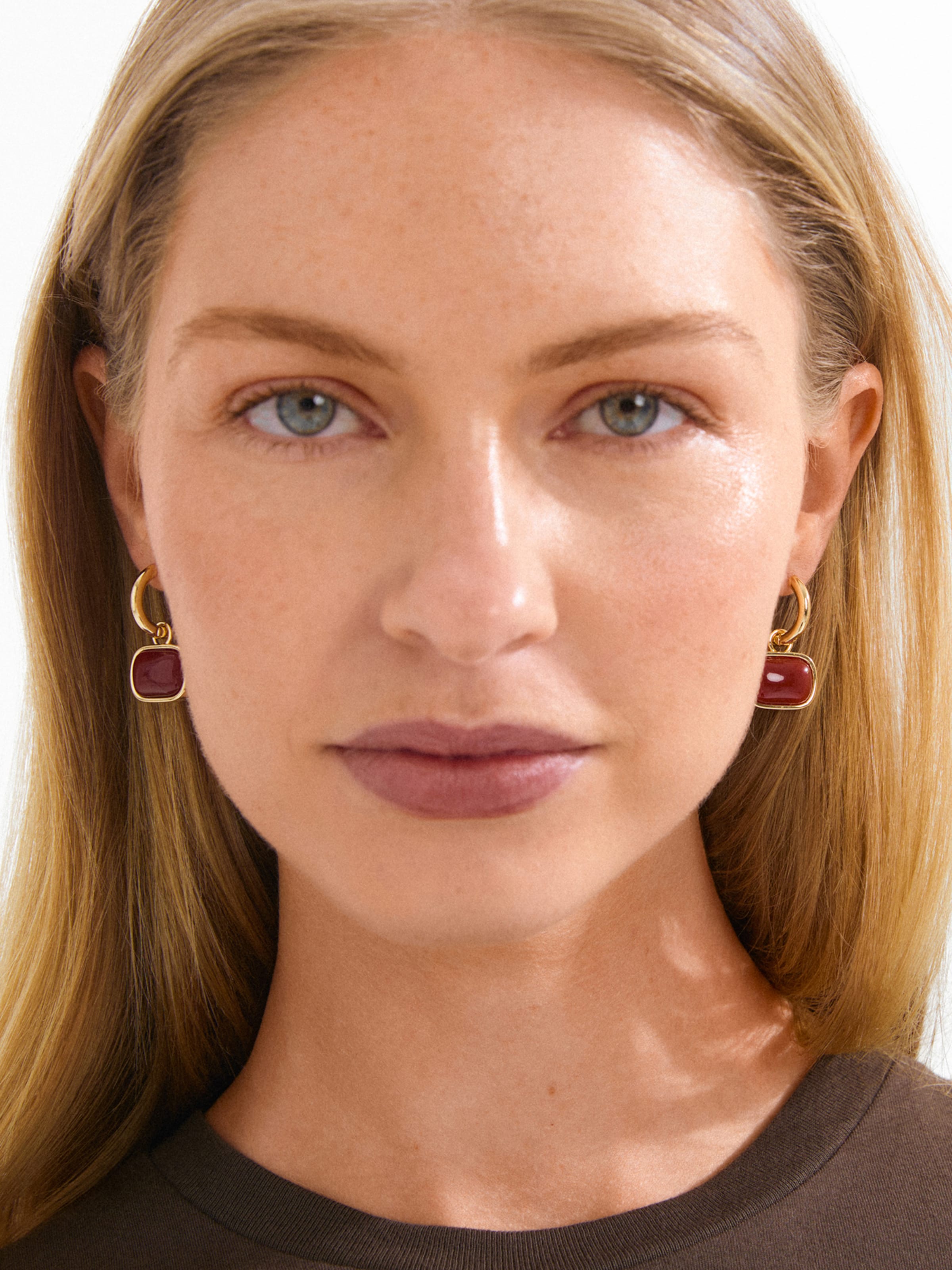 Boucles d'oreilles 'Now' Pilgrim en or : devant
