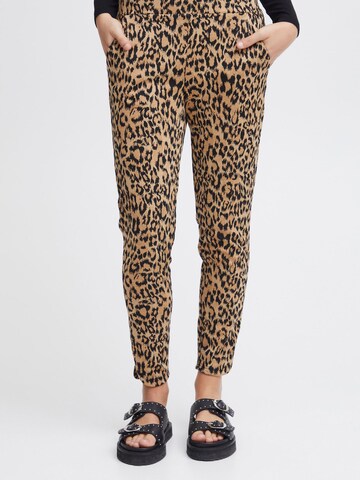 Regular Pantalon 'Kate' ICHI en beige : devant