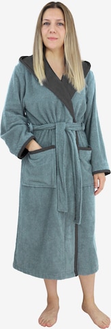 HOME AFFAIRE Long Bathrobe in Blue