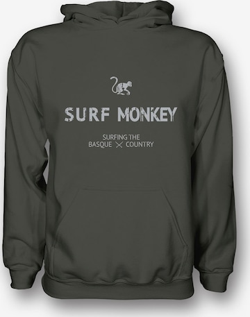 Surf Monkey - Sudadera en verde: frente