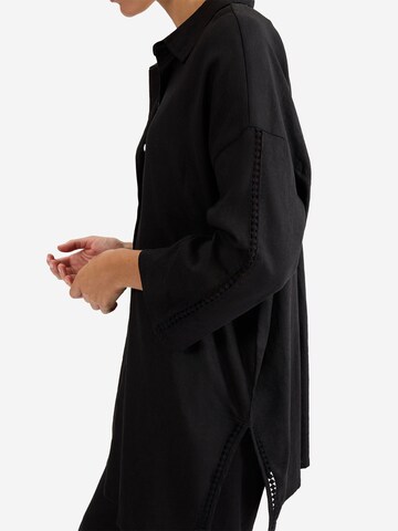 TRIUMPH Beach-Hemd ' Red Label Summer Wear ' in Schwarz