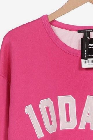 10Days Sweatshirt & Zip-Up Hoodie in S in Pink