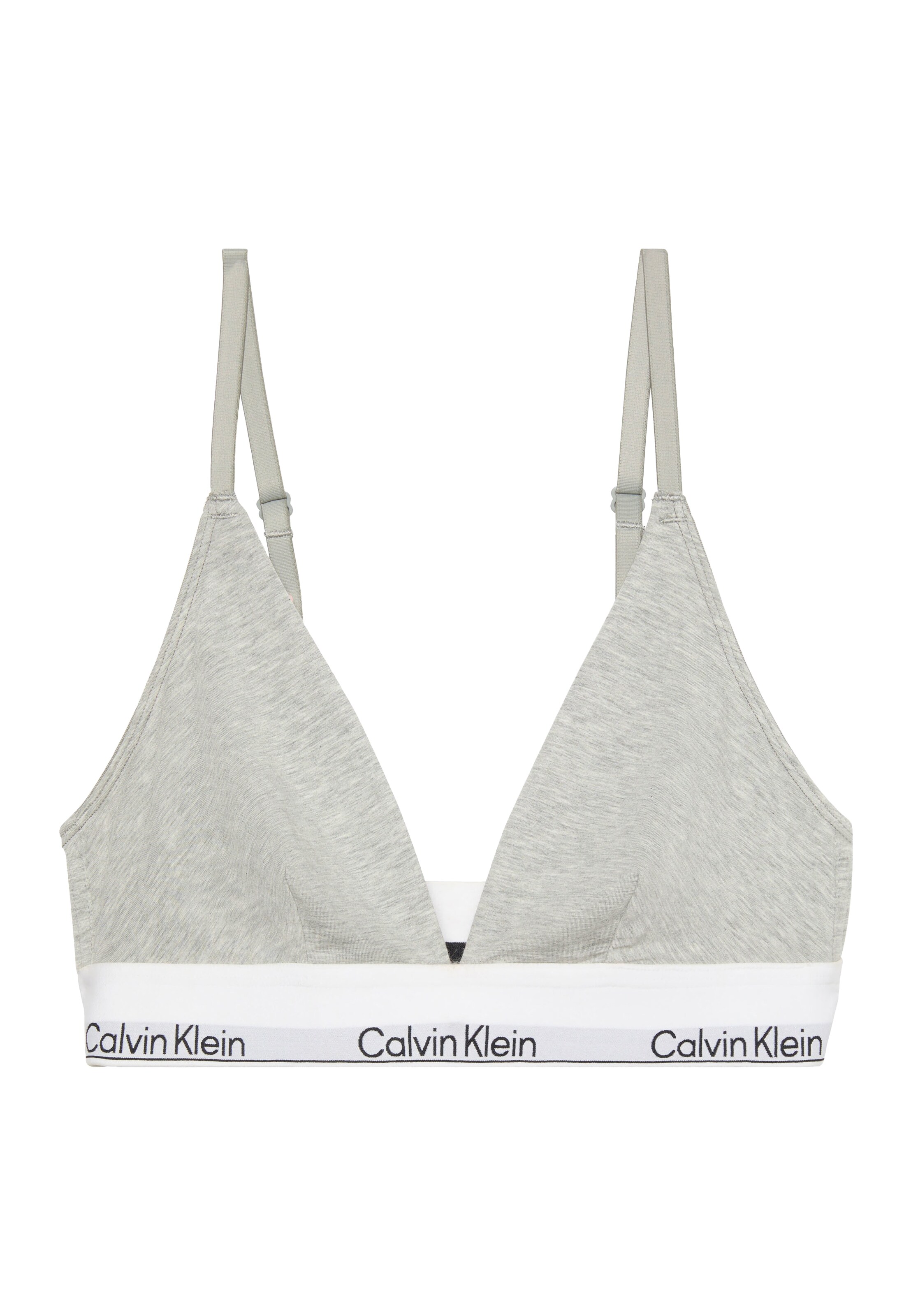 Calvin Klein Triangen Behå i grå: framsida
