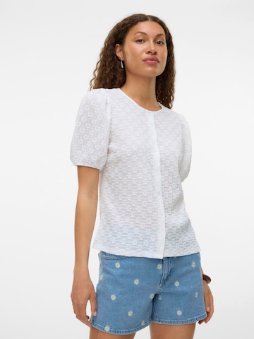 Camicia da donna 'VMFlower' di VERO MODA in bianco