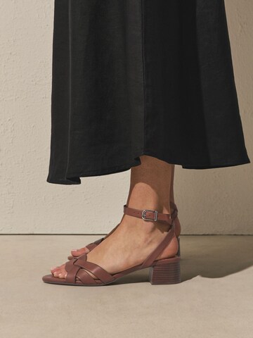 Next Strap sandal 'Forever Comfort®' in Brown