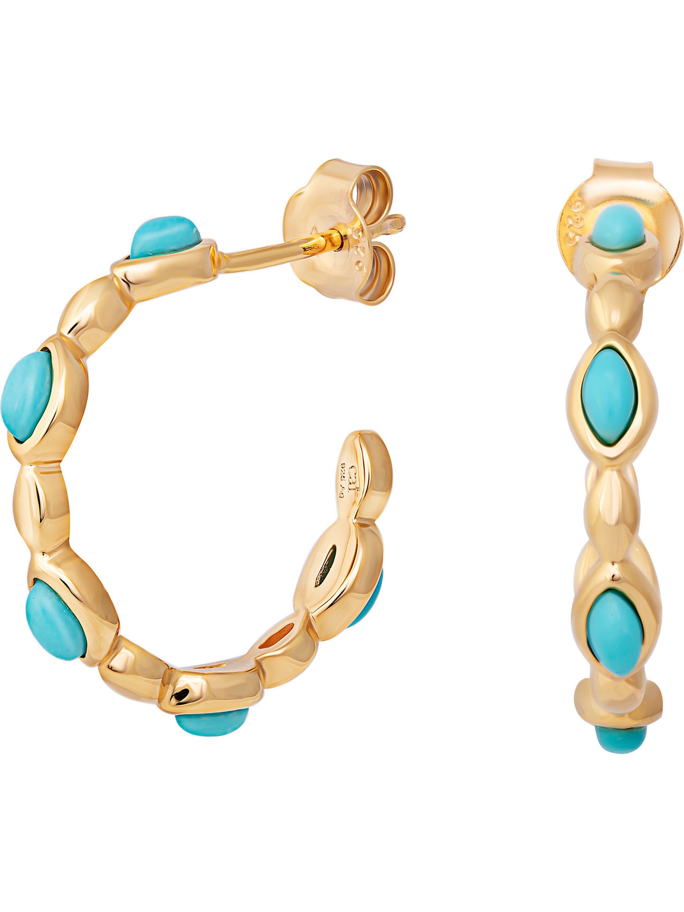 caï Earrings in Gold: front
