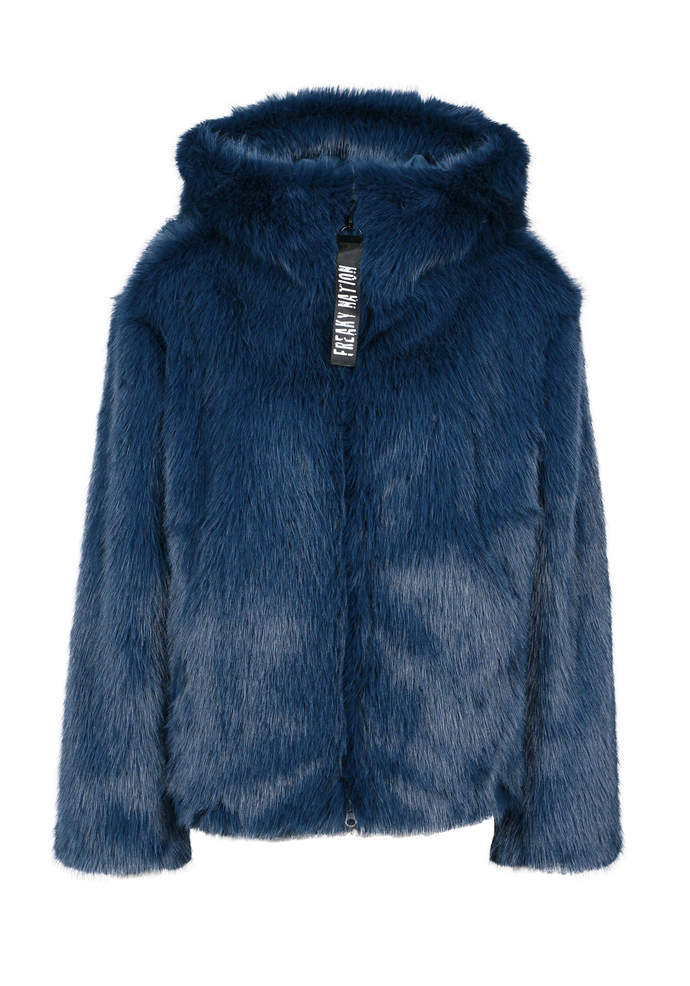 FREAKY NATION Ανοιξιάτικο και φθινοπωρινό παλτό ' Elani ' σε μπλε: μπροστά