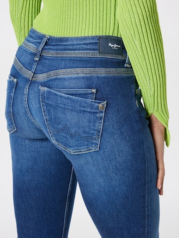 Coupe slim Jean 'Saturn' Pepe Jeans en bleu