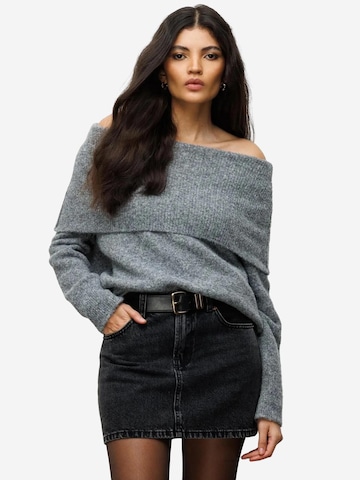 Pull-over MixRay en gris : devant