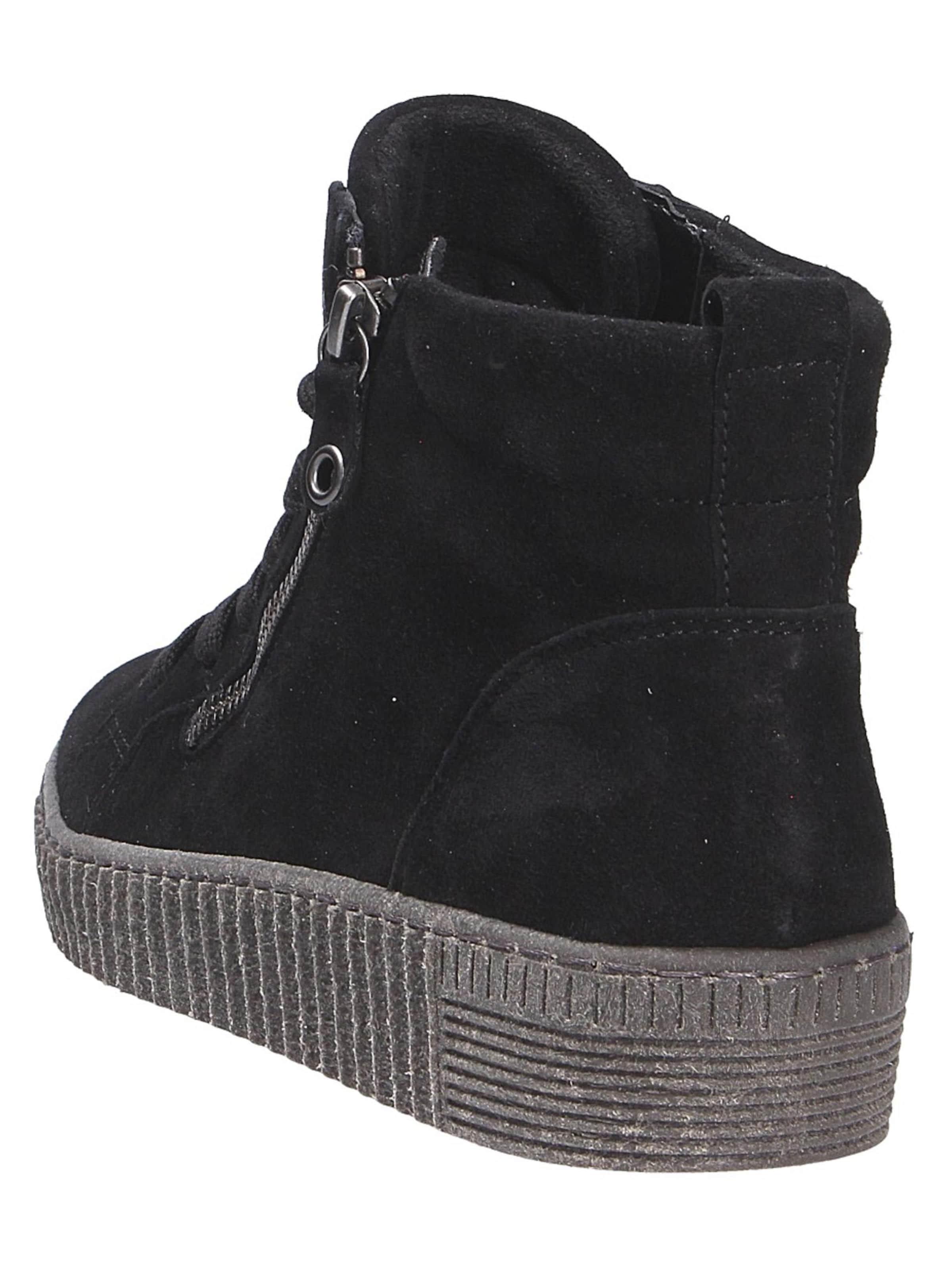 GABOR Lace-Up Boots in Black