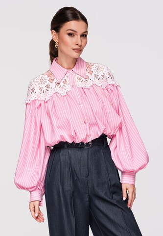 Ombre Bluse in Pink