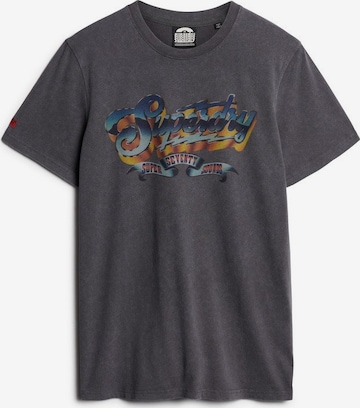 T-Shirt Superdry en gris : devant