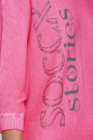 Soccx Pullover mit Fledermausärmeln und Logo Artwork in Pink