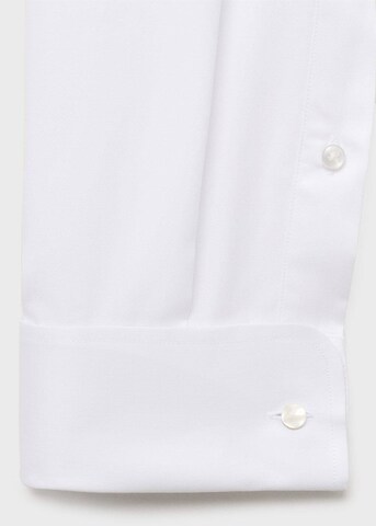 MANGO MAN Slim fit Button Up Shirt 'Masnou' in White
