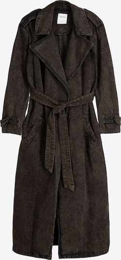 Bershka Between-Seasons Coat in Dark brown, Item view