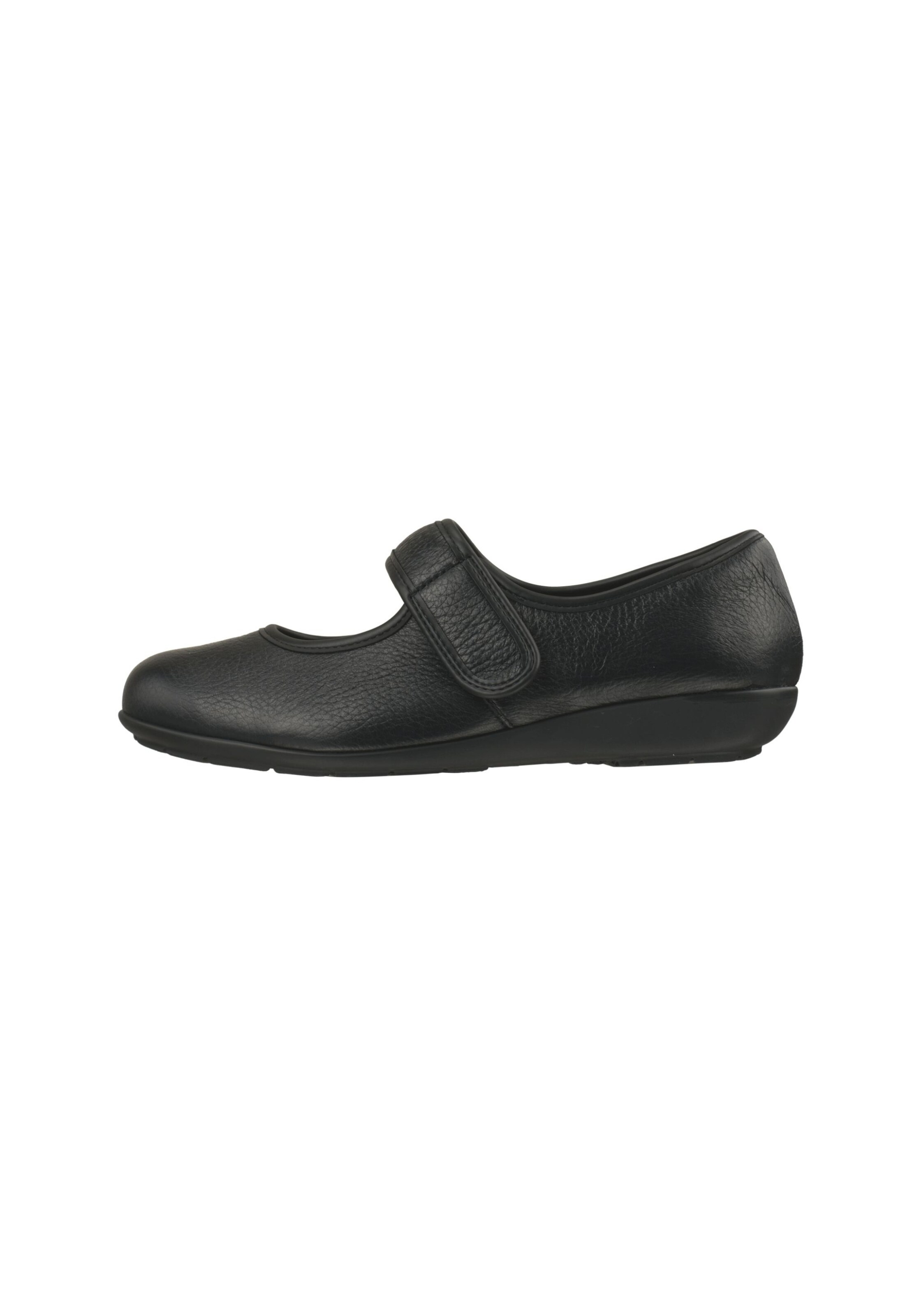 Natural Feet Strap ballerina 'Susanne' in Black