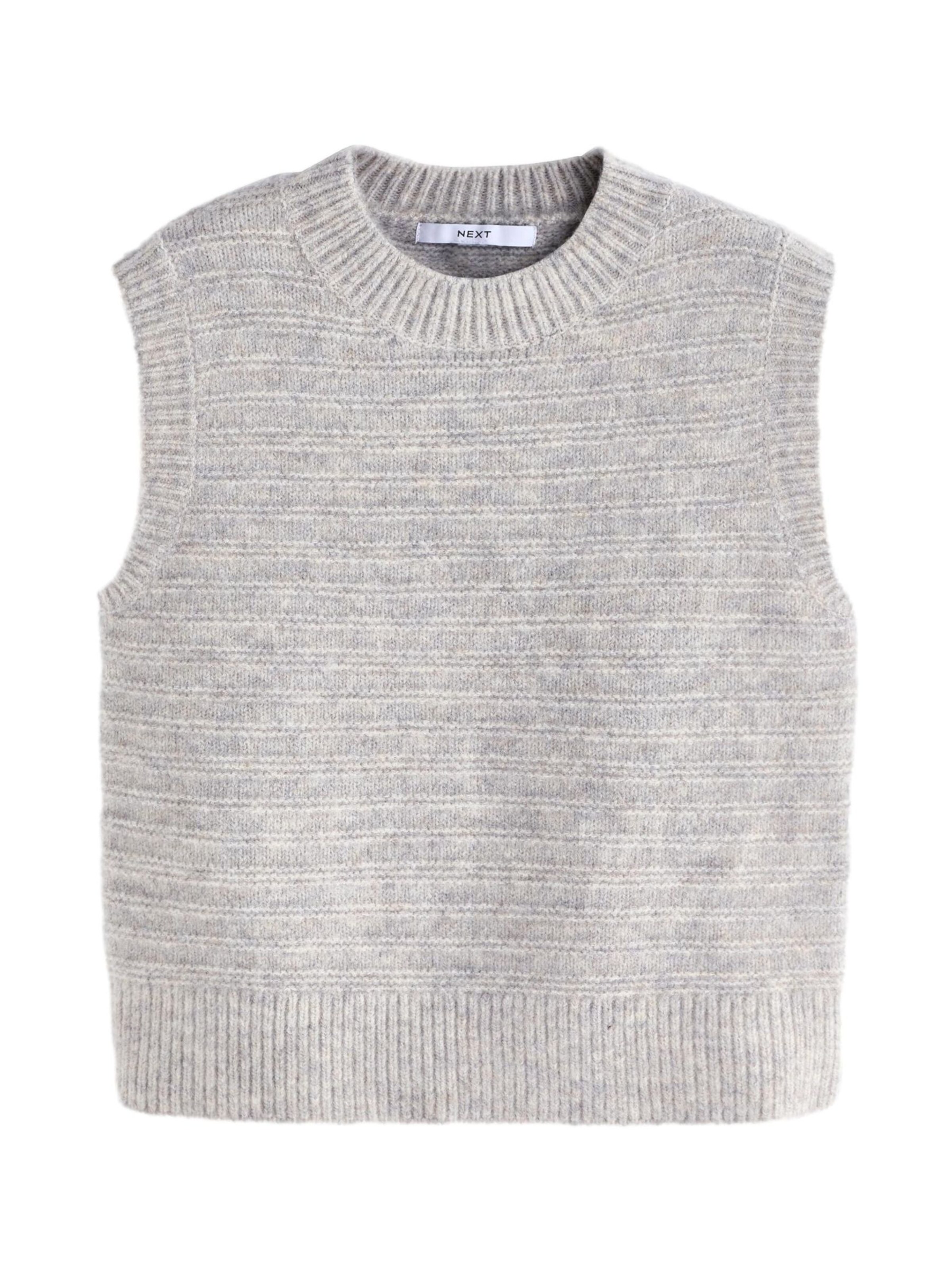Next Вязаный топ в Серый: спереди