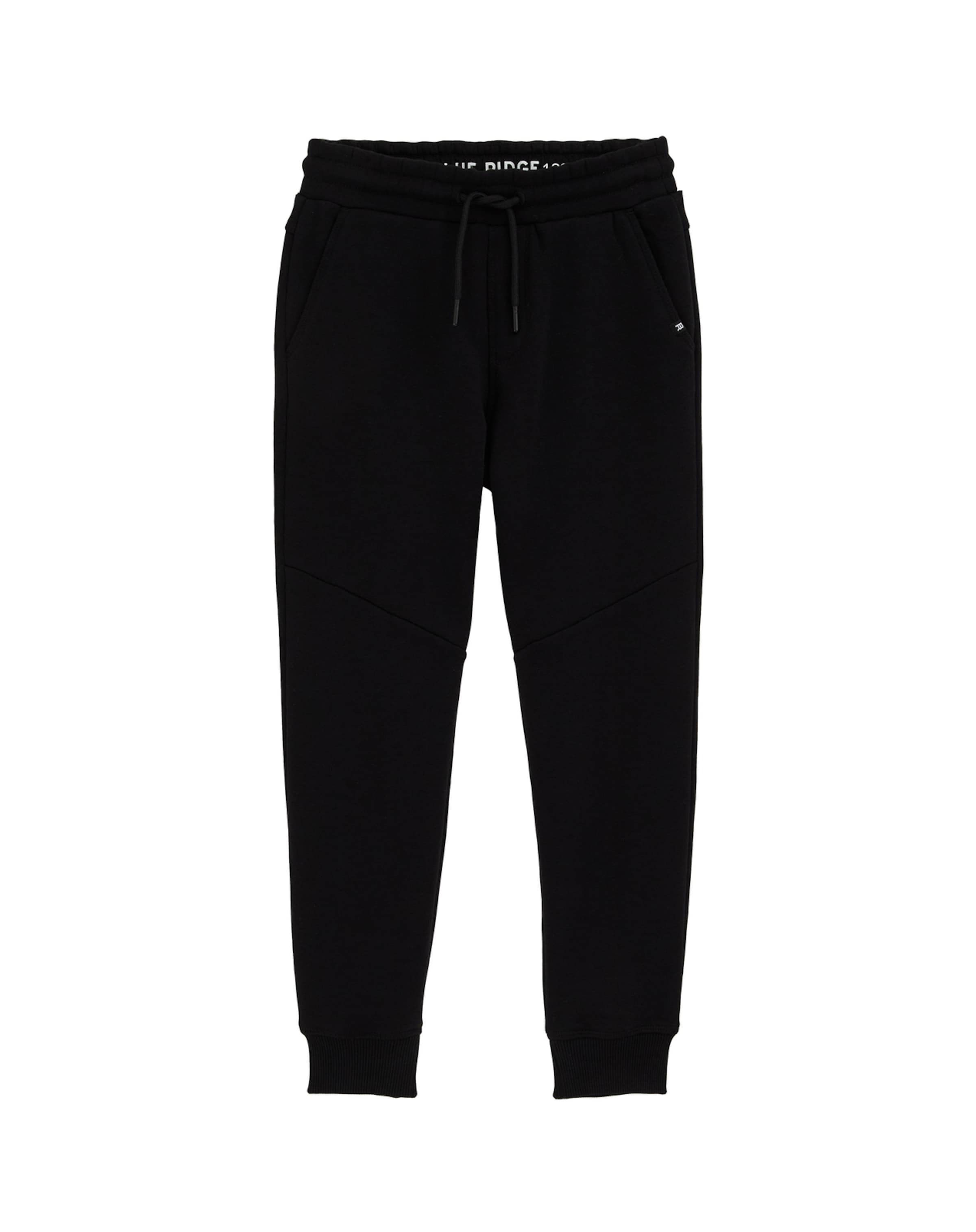 WE Fashion - Tapered Calças em preto: frente