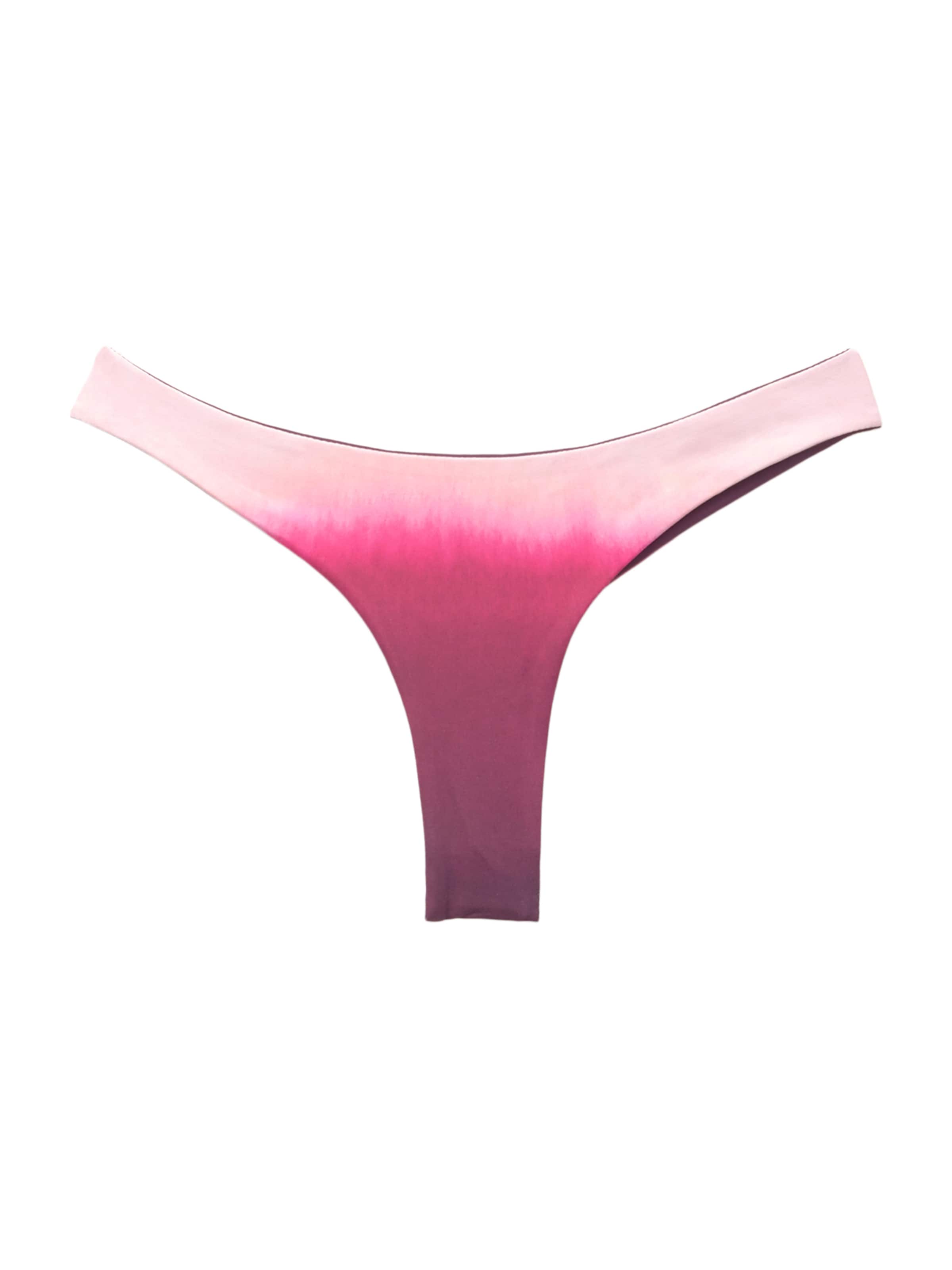 Pull&Bear Долнище на бански тип бикини в розово: отпред