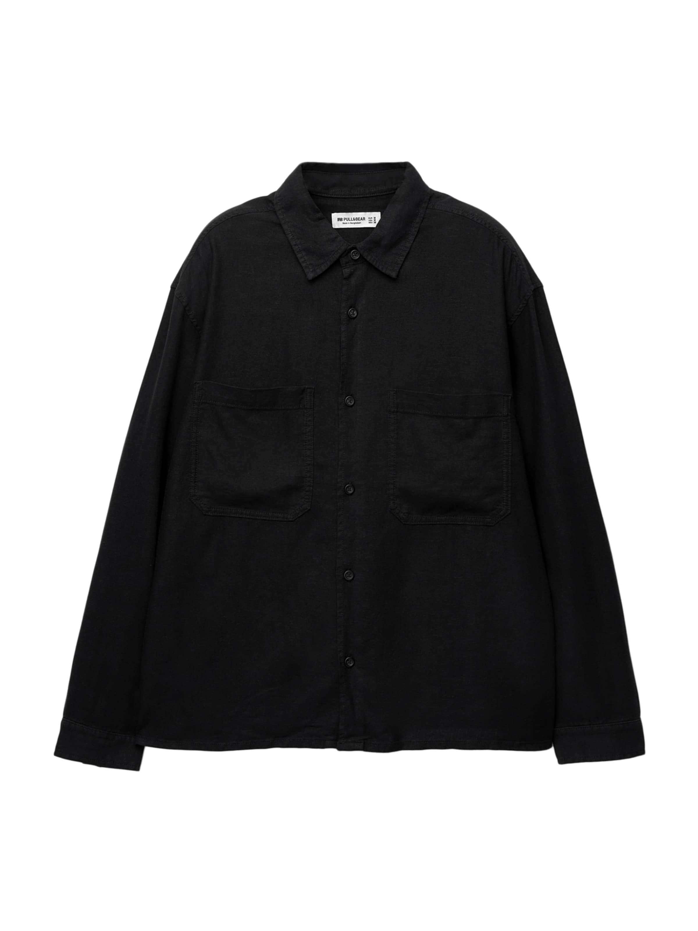 Chemise Pull&Bear en noir : devant